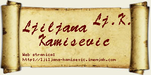 Ljiljana Kamišević vizit kartica